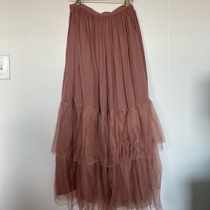 Joyfolie Ada maxi skirt in dark sand, size 14 girls, NWT